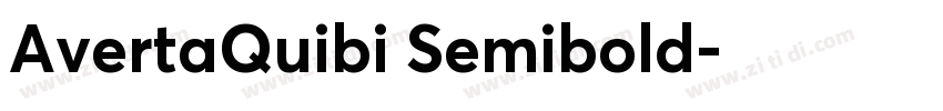 AvertaQuibi Semibold字体转换
